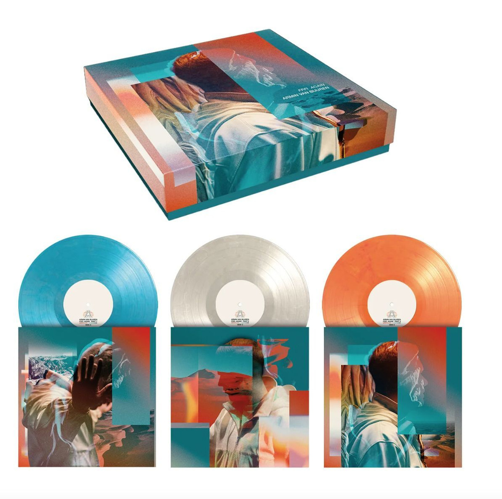 Armin van Buuren - Feel Again (3000шт в мире, 3LP BoxSet Turquoise, White And Orange Marbled Ultra-Limited). #1