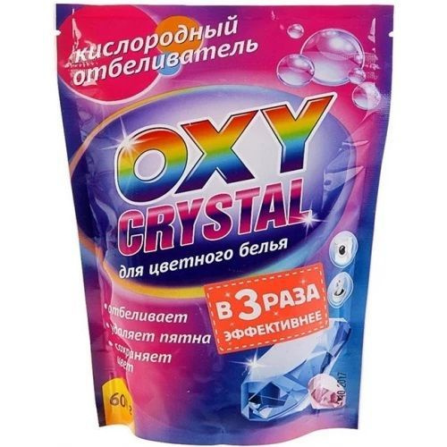 Кислородный отбеливатель для цветного белья Selena (Селена) Oxy Crystal, 600г х 1шт  #1