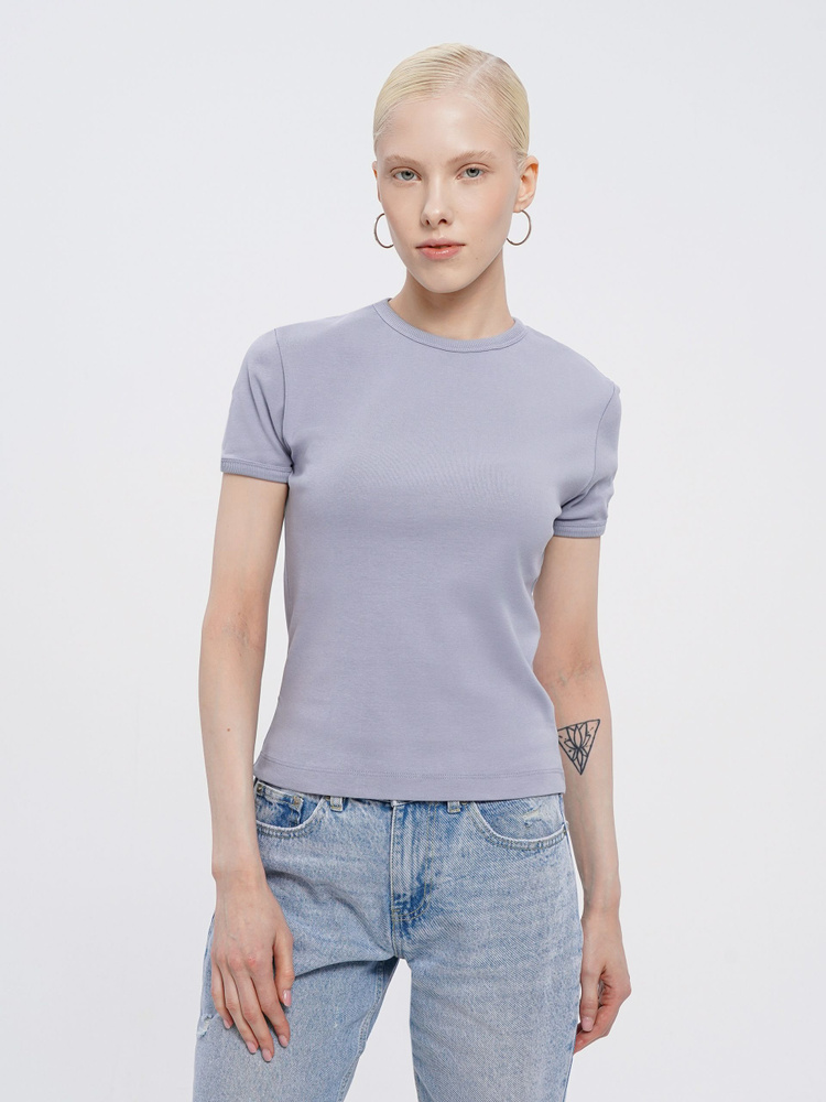 Футболка ТВОЕ, размер 50, цвет голубой, 100% Хлопок - купить по ...