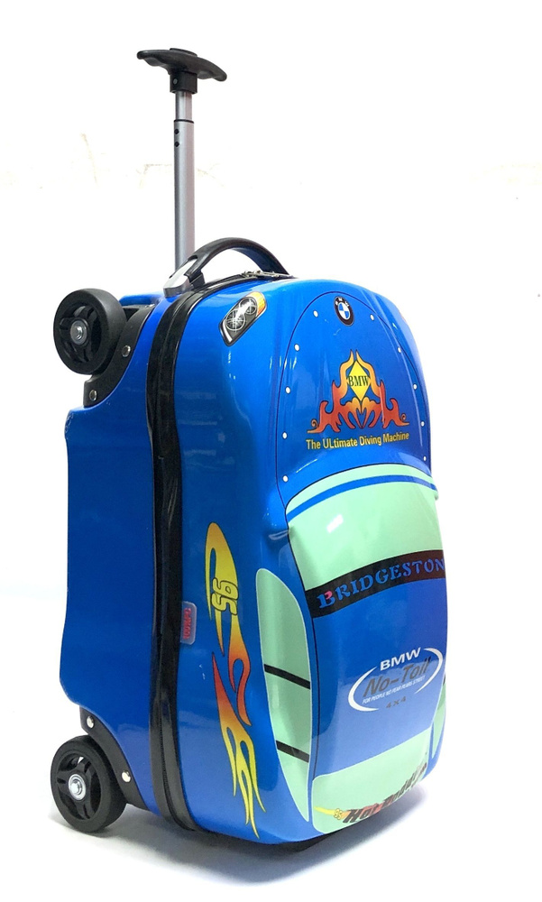 Детский чемодан Supercar Синий #1