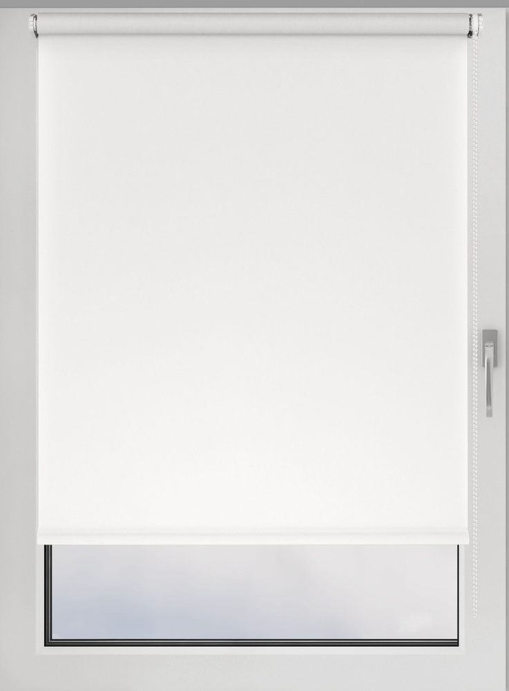 Штора рулонная GLASGOW 110х160см на окно белый #1