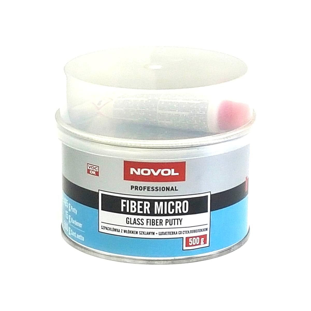 Шпатлевка со стекловолокном Novol Fiber Micro Glass Putty (микростекловолокно) 0,5 кг.  #1