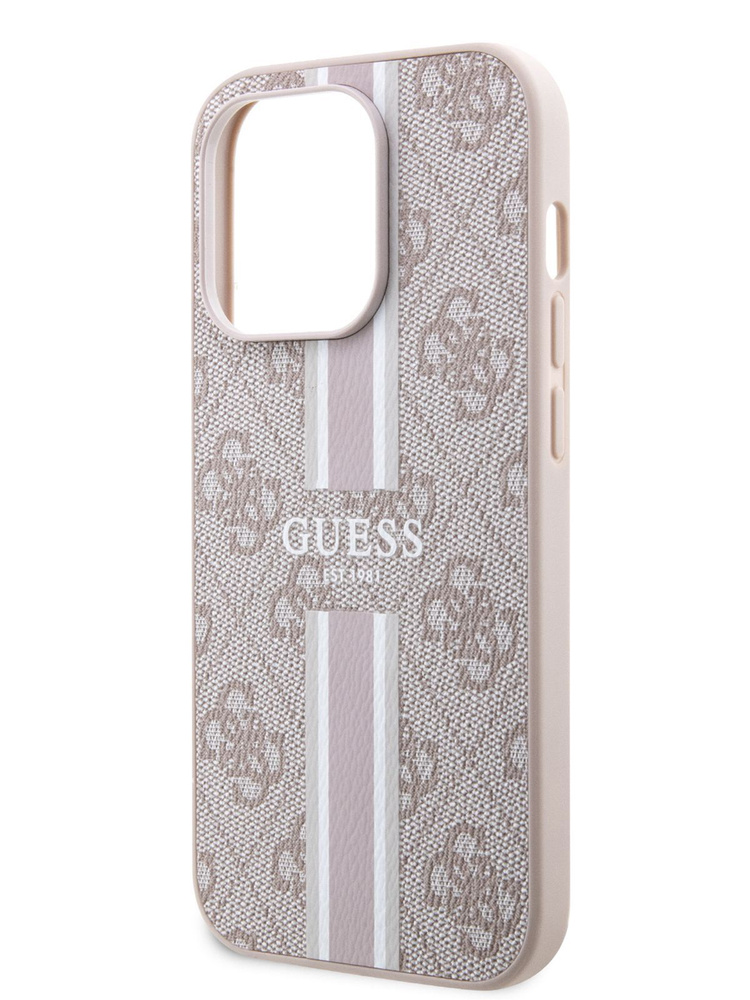 Чехол Guess PU leather MagSafe на iPhone 14 Pro Max / для Айфон 14 Про Макс из экокожи, ударопрочный, #1