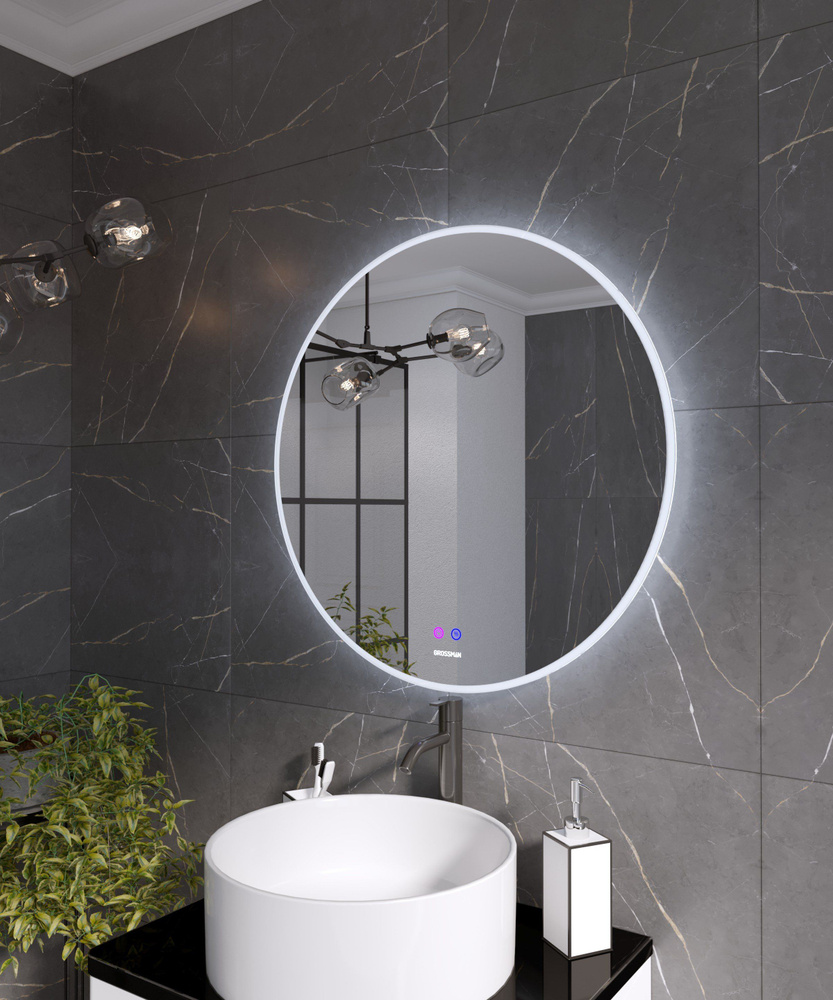 Grossman Зеркало для ванной, 70 см х 70 см #1