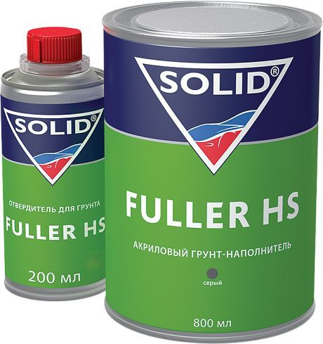 Комплект для грунтования SOLID FULLER HS акриловый грунт 4+1 с отверд. серый  #1