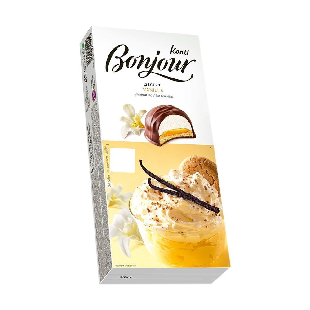 Десерт, Bonjour Konti, 232 г, ваниль #1