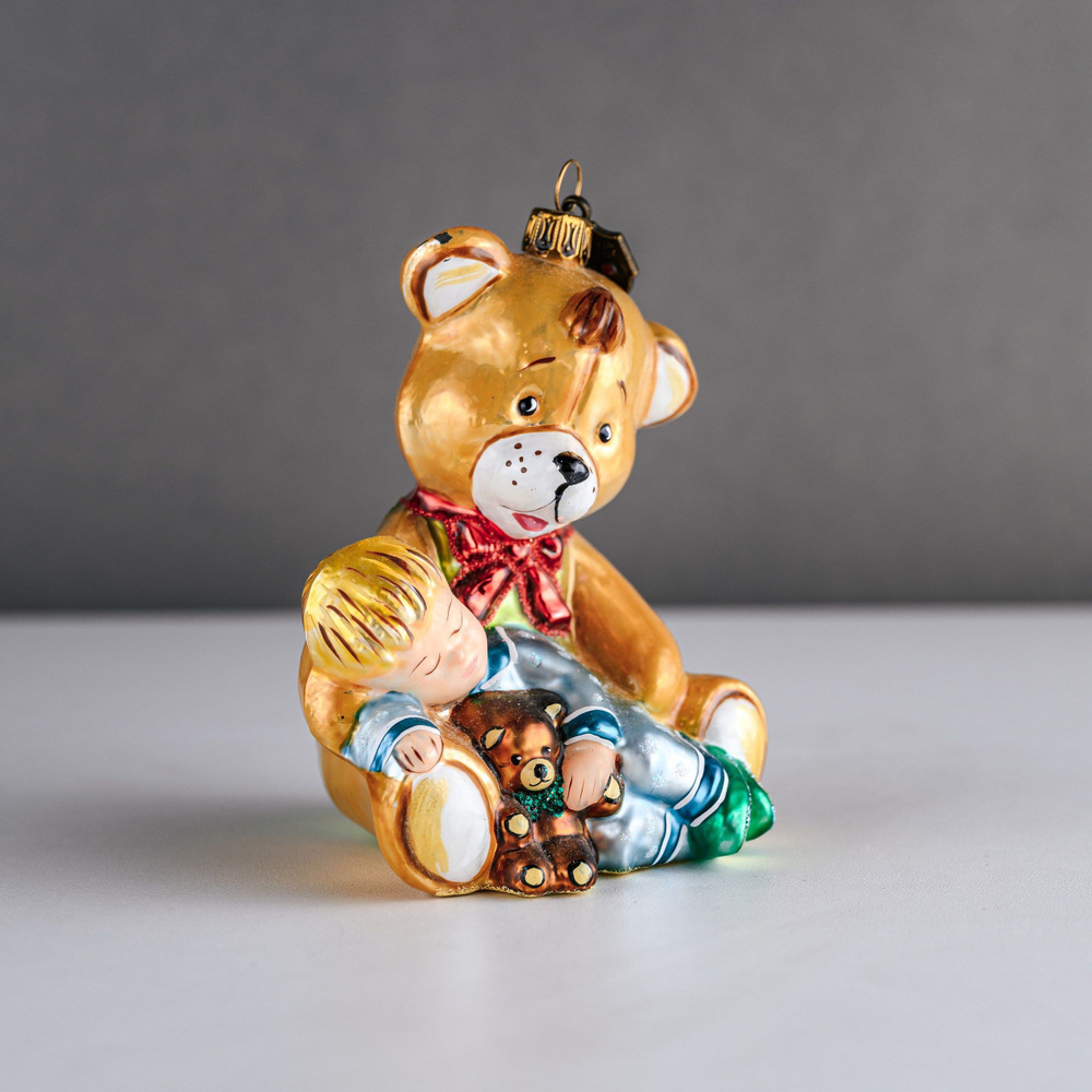 Komozja Family Ёлочная игрушка Мальчик, Медведь #1