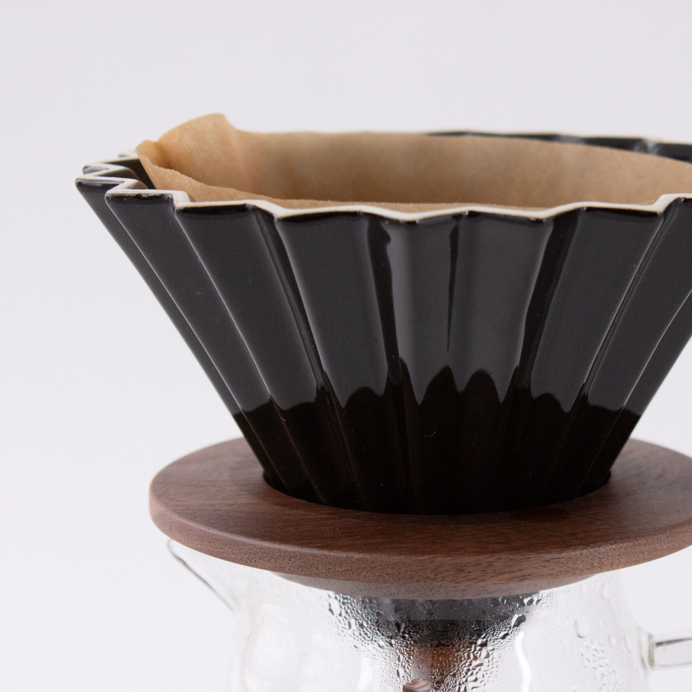 Воронка Agave Black Filter Cup для приготовления кофе керамическая на 1-2 чашки  #1