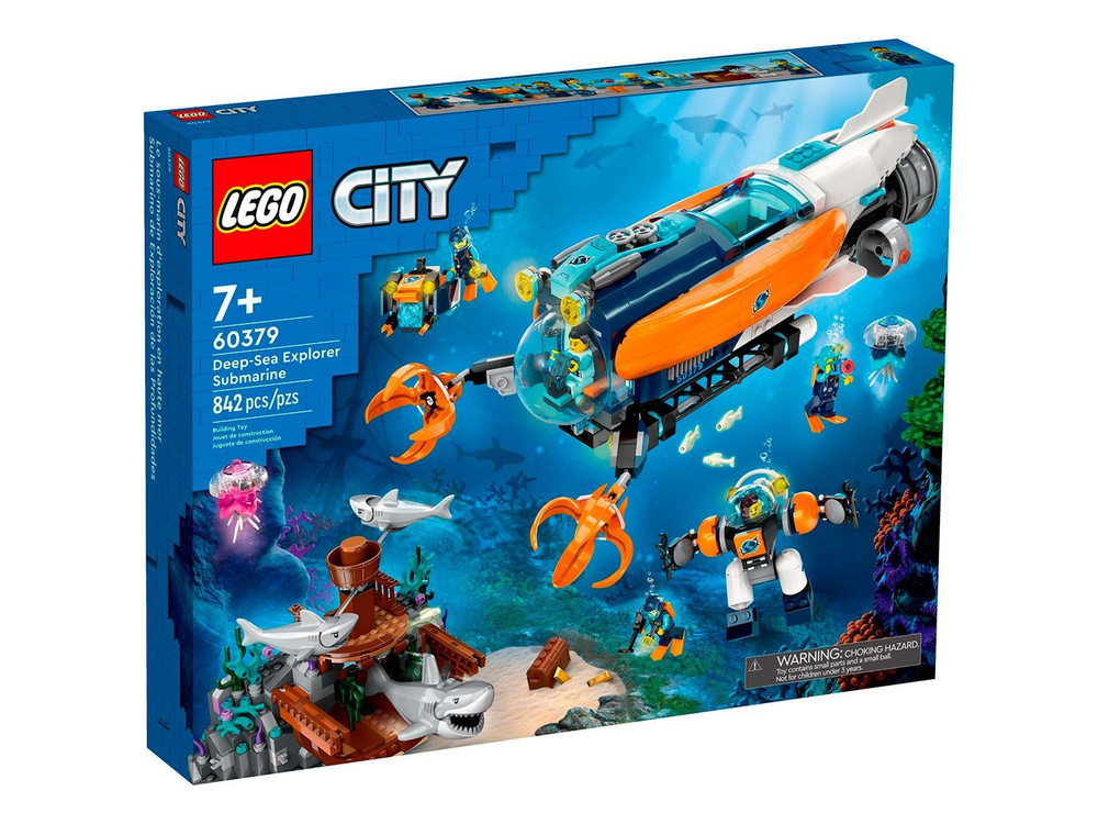 Конструктор LEGO City 60379 Глубоководная исследовательская подводная лодка  #1