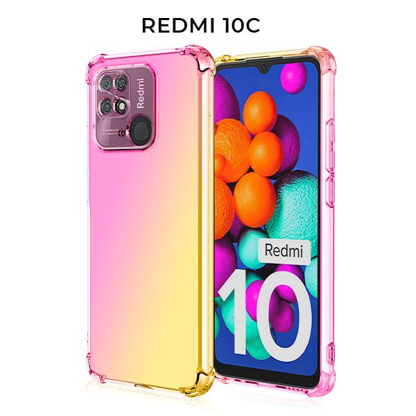 Силиконовый чехол для Xiaomi Redmi 10C Krieger Mix 1.5мм противоударный Розово золотой  #1