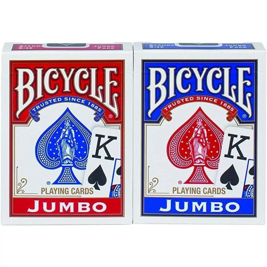 Карты Bicycle Rider Back Jumbo Index 2-Pack Red / Blue #1