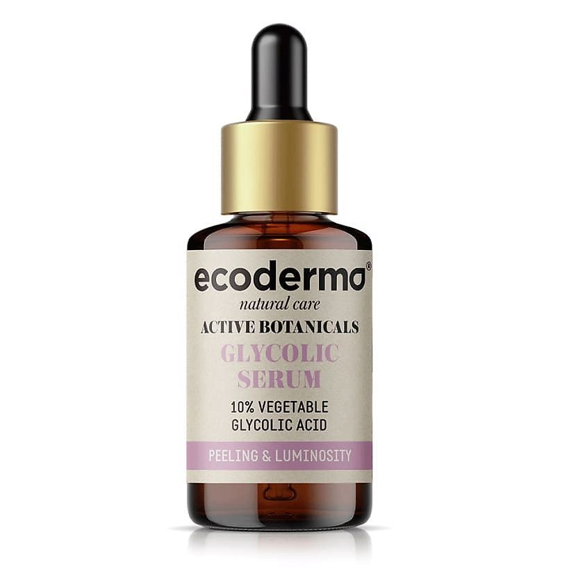 ECODERMA Сыворотка для лица с гликолевой кислотой придающая сияние (Glycolic Acid Serum Renews & Illuminates #1