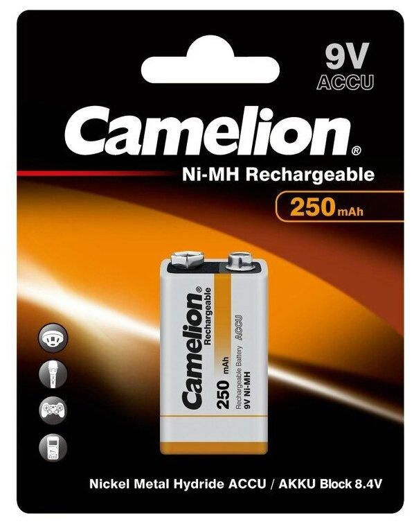 Аккумулятор Camelion 6HR61 (Крона) Ni-Mh 250mAh BL1 NH-9V250BP1, 1шт. #1