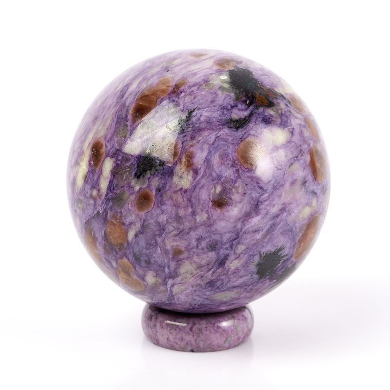 Шар чароит Россия (на подставке) 8 см - купить с доставкой по выгодным ...
