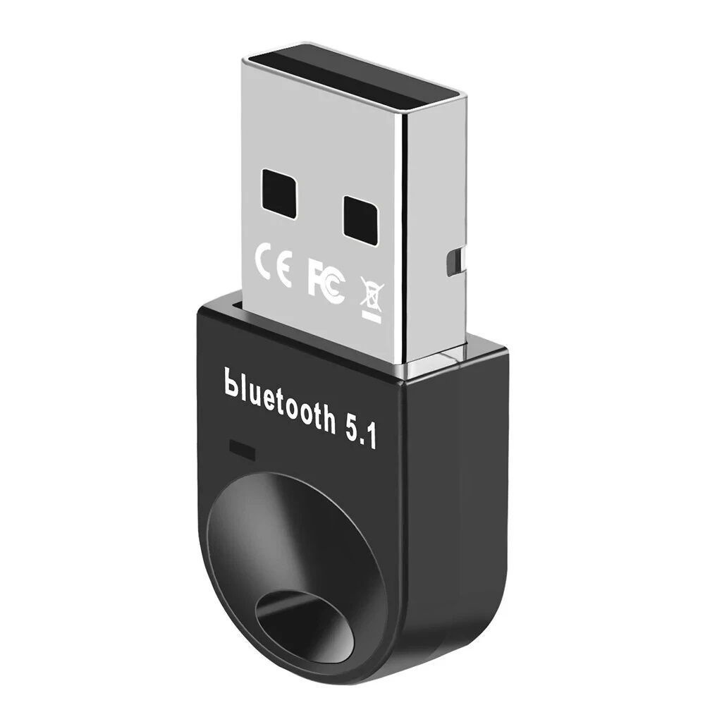 Адаптер USB Bluetooth 5.1 Орбита OT-PCB16 (V5.1) ЮСБ блютус адаптер 5.1 черный, для динамиков, наушников, #1