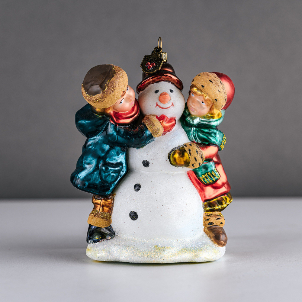 Komozja Family Ёлочная игрушка Праздничный Мальчик, Снеговик #1