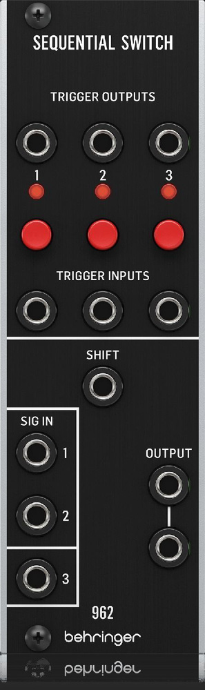 BEHRINGER 962 SEQUENTIAL SWITCH модуль CV-маршрутизации, 3 входа, 3 выхода, аттенюатор, формат Eusorack #1