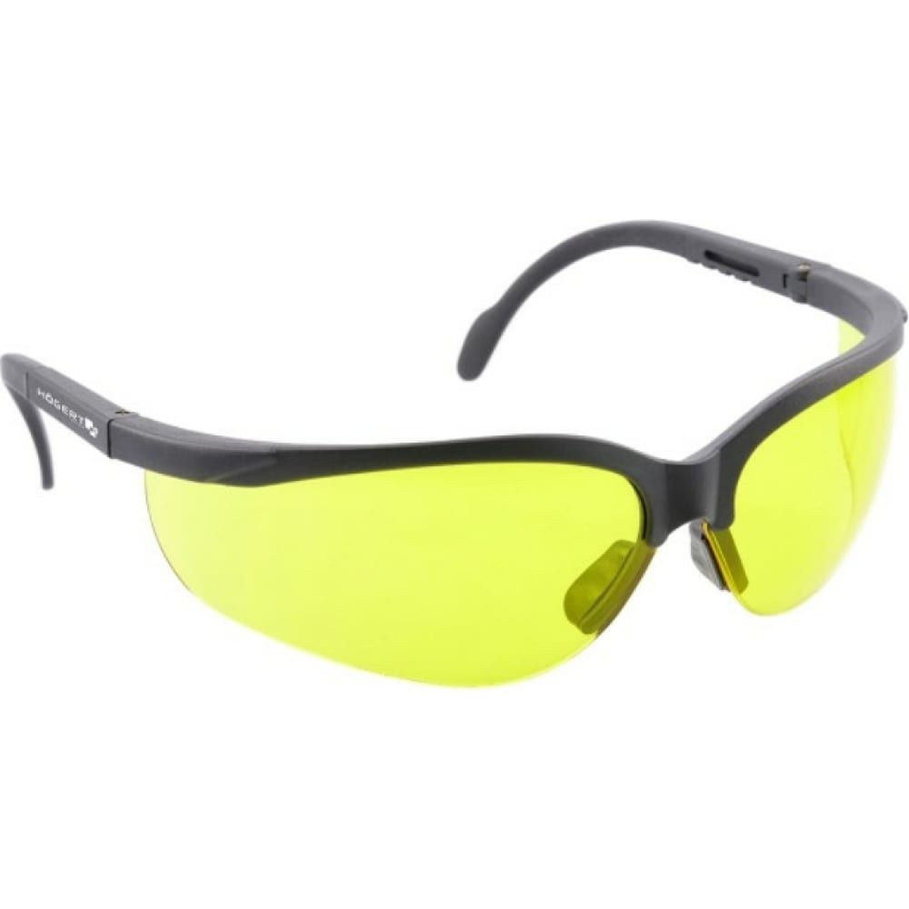 Защитные очки HOEGERT TECHNIK MAINZ желтые, универсальный размер HT5K006  #1