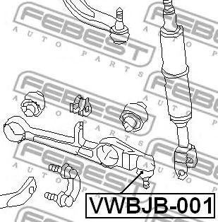 Febest Опора шаровая, арт. VWBJB-001 #1