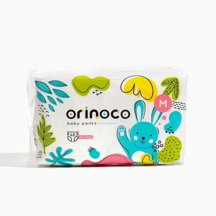 Трусики одноразовые детские Orinoco размер M, 48 штук в упаковке  #1