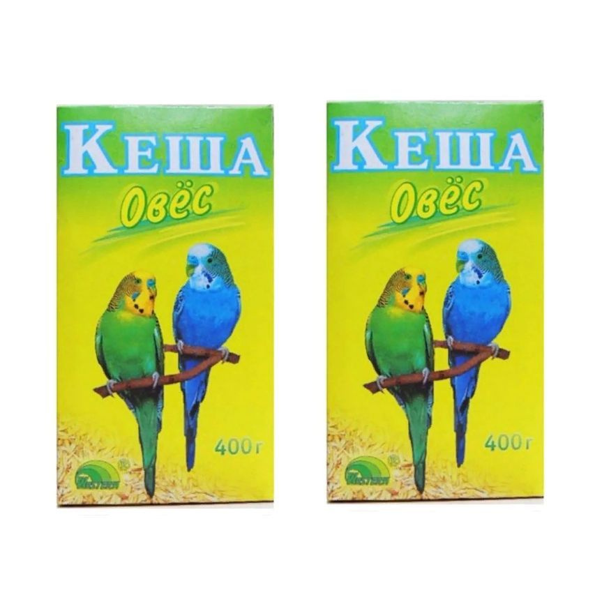 Корм для птиц сухой Кеша Овес для попугаев 400г х 2 штуки #1