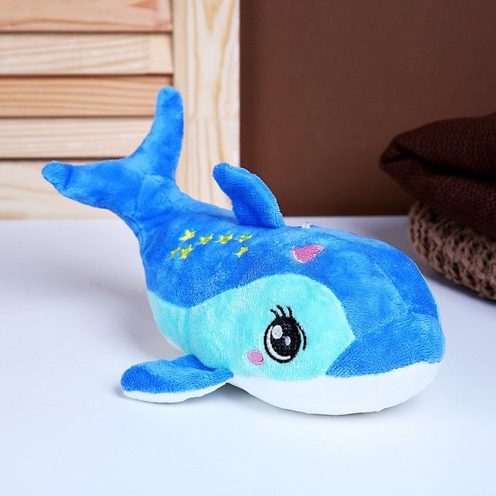Мягкая игрушка "Дельфинчик", 28 см, цвет синий #1