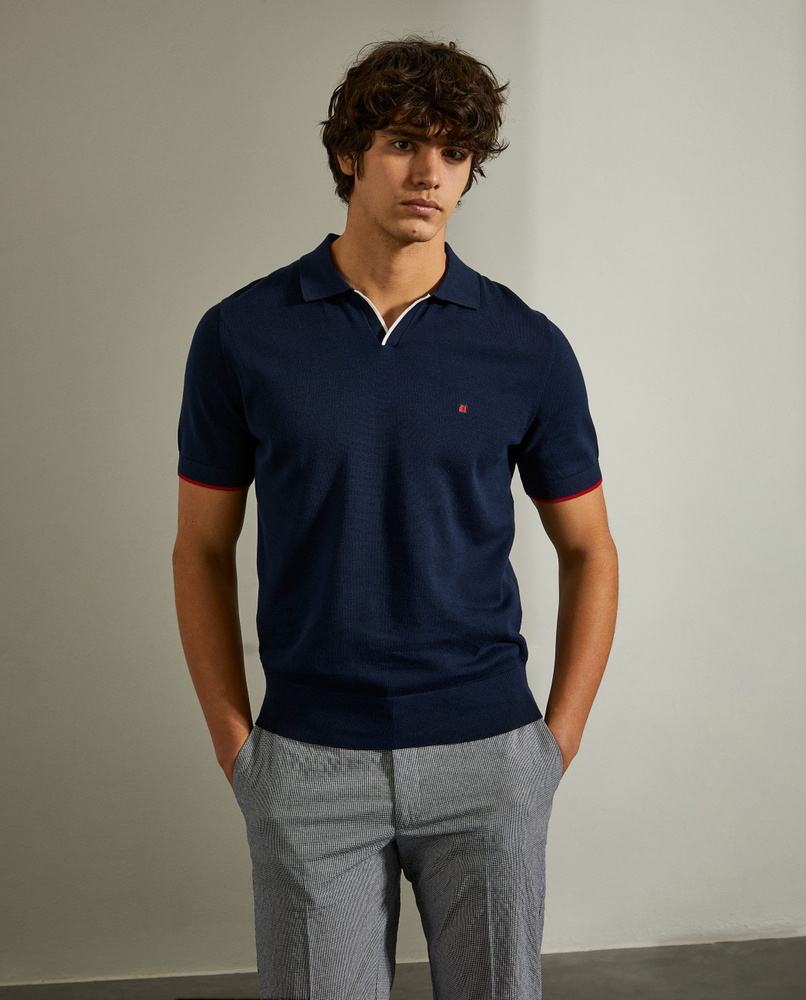 Поло Lion of Porches, размер 44, цвет синий, 100% хлопок - купить по ...