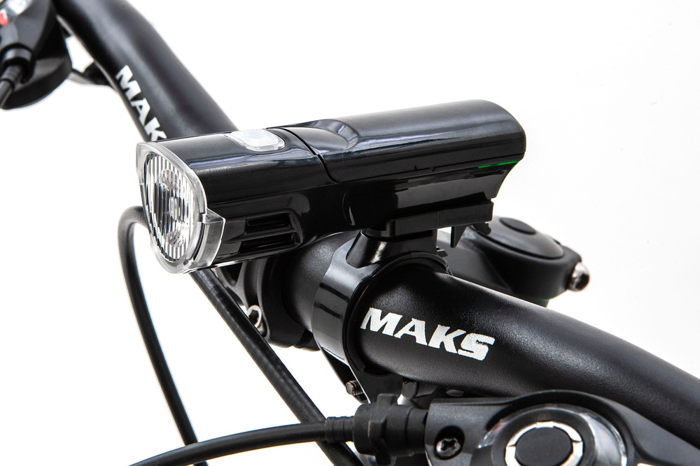 Фонарь для велосипеда передний 369G 1 суперяркий светодиод, 3 режима, черный  #1
