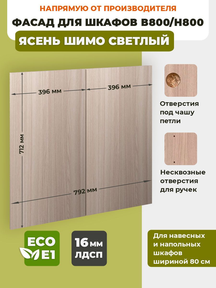 ECO кухни Фасад для кухни ,ЛДСП,80х72см #1