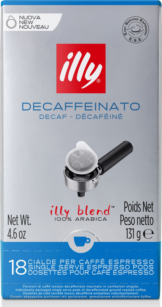 Кофе в чалдах illy Decaf, без кофеина, 18 чалд (арабика 100%, Италия)  #1