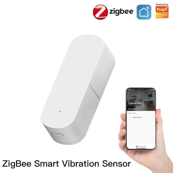 Умные вибрационные детекторы Tuya Zigbee Smart Vibration Sensor Detectionры, датчик вибрации, умный дом, #1