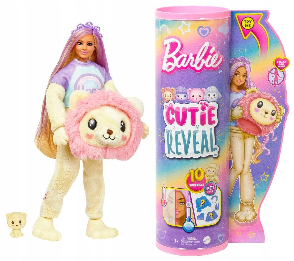 Кукла Барби Cutie Reveal Лев HKR06 #1