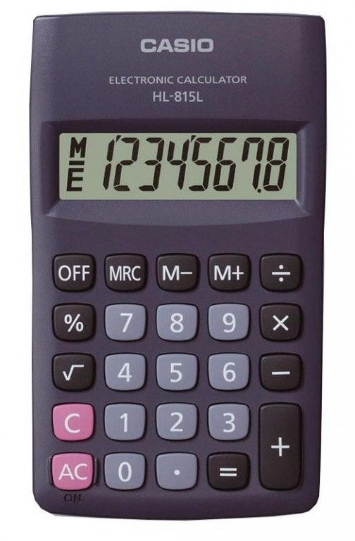 КАРМАННЫЙ калькулятор CASIO HL-815L-BK-W-GP #1