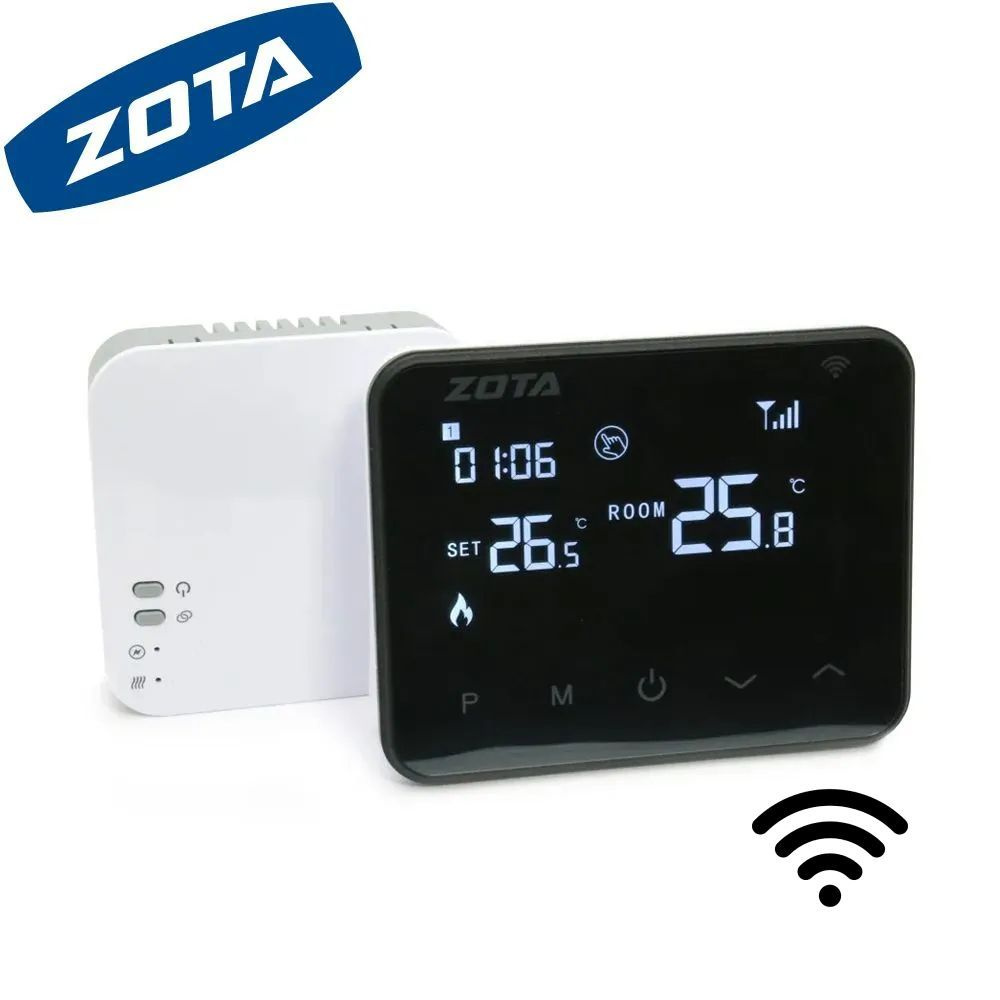 Термостат комнатный беспроводной ZOTA ZT-20W Wi-Fi / Терморегулятор / Датчик температурный / ЗОТА / RT4218260004 #1