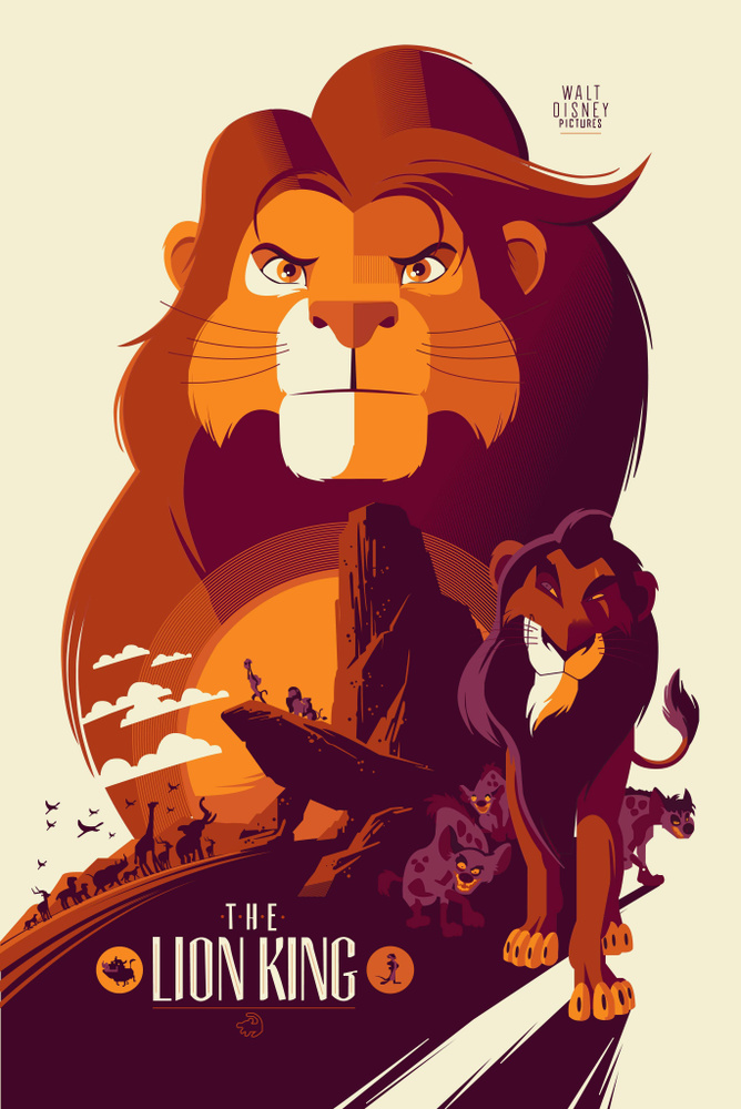 Постер Плакат Король Лев Lion King Disney #1