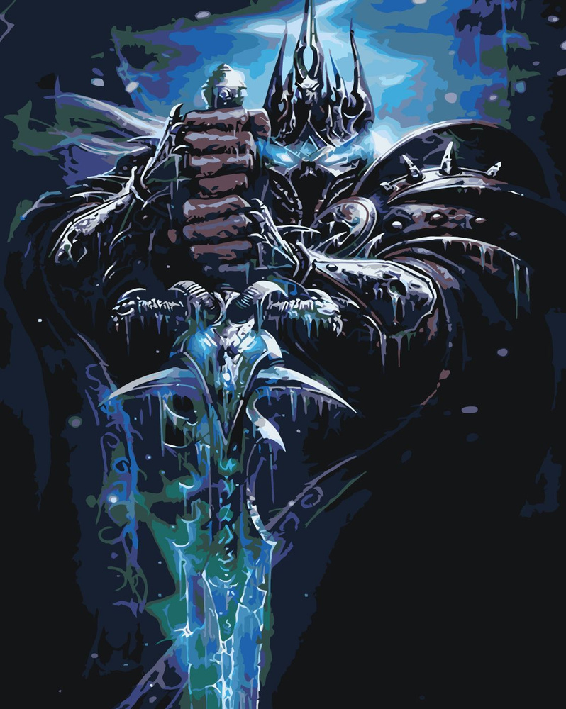 картина по номерам Варкрафт Король Лич World of Warcraft #1