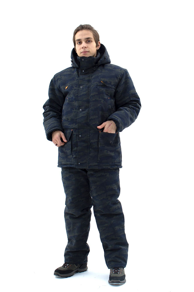 Зимний камуфляжный мужской костюм IDCOMPANY "Тайга" для охоты, рыбалки и активного отдыха  #1