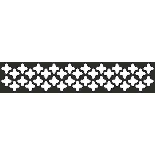 Наклейка БЛИКЕР термо плоттер Узор №1светоотр (50х200) цвет серебро (упак 1шт) SKYWAY  #1