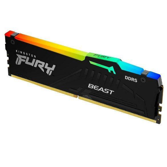 Kingston Оперативная память Оперативная память DDR-5 DIMM 8 GB 5600 MHz Fury Beast RGB, BOX (KF556C36BBEA-8) #1