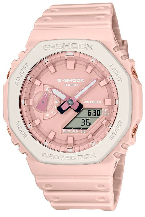 Противоударные мужские наручные часы Casio G-Shock GA-2110SL-4A7 с подсветкой, будильником и секундомером #1