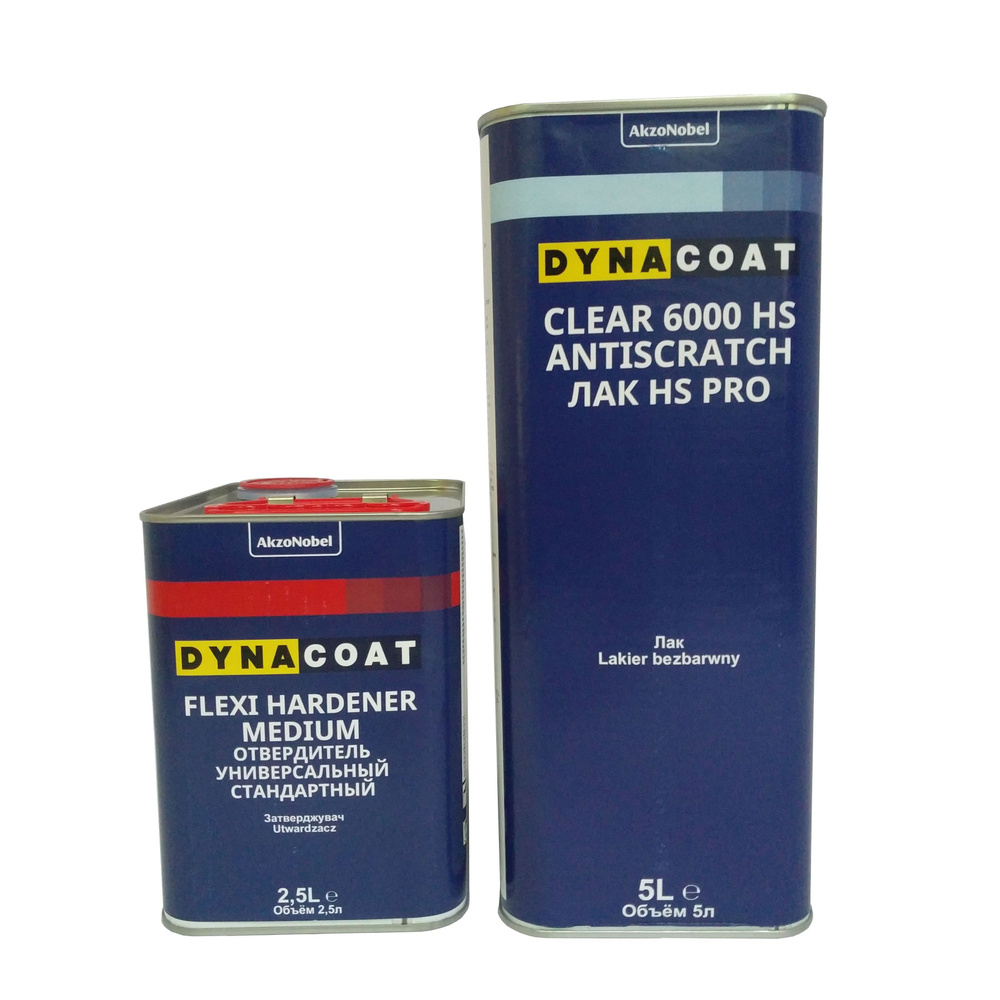 Лак Dynacoat Clear 6000 HS PRO Antiscratch 5л + 2,5л отвердитель Flexi Hardener Medium (комплект)  #1