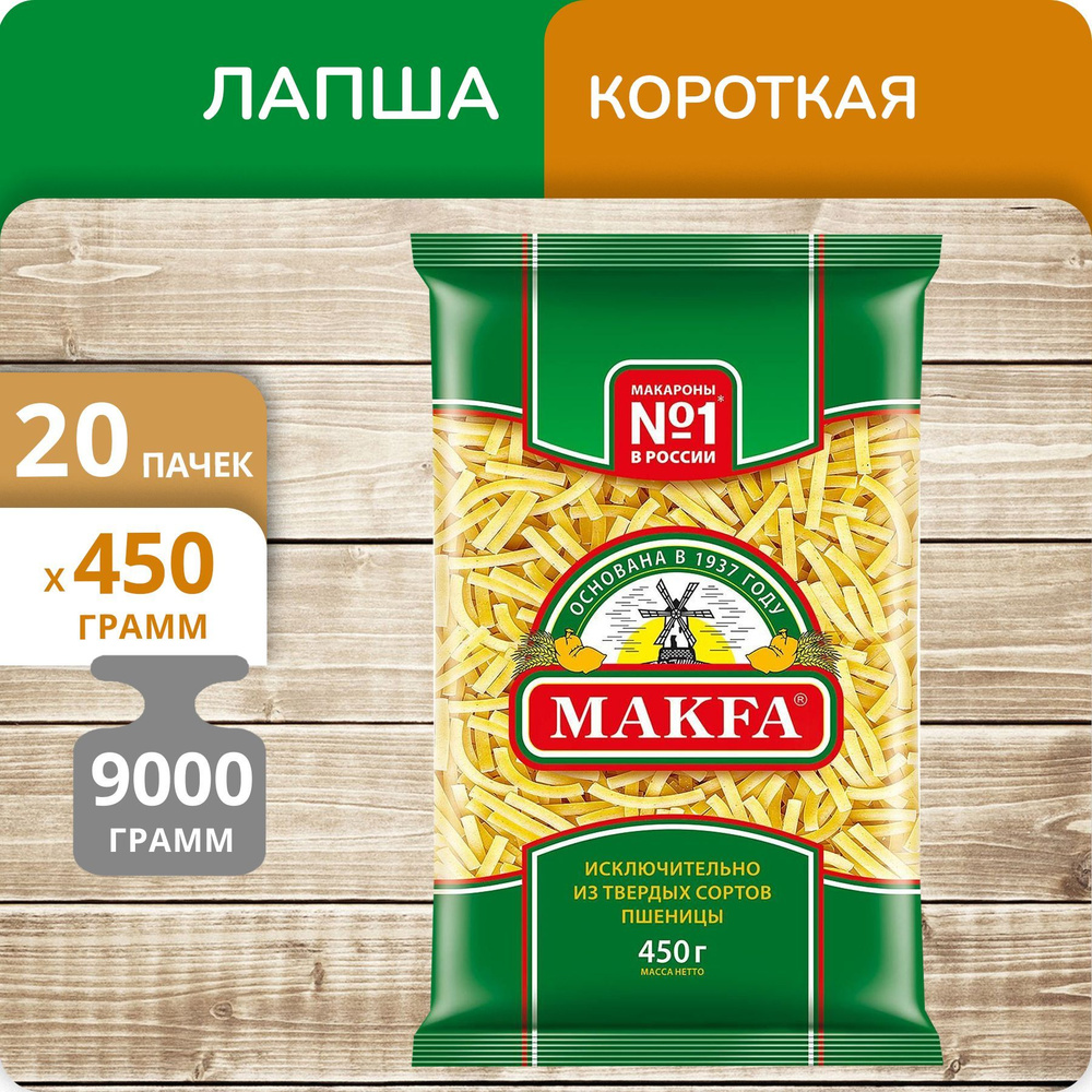 Упаковка 20 пачек Лапша Макфа 450г #1