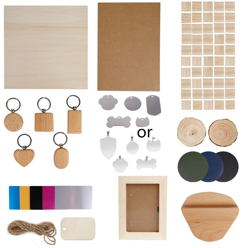 Лазерный гравировальный станок, комплект гравировальных материалов ...