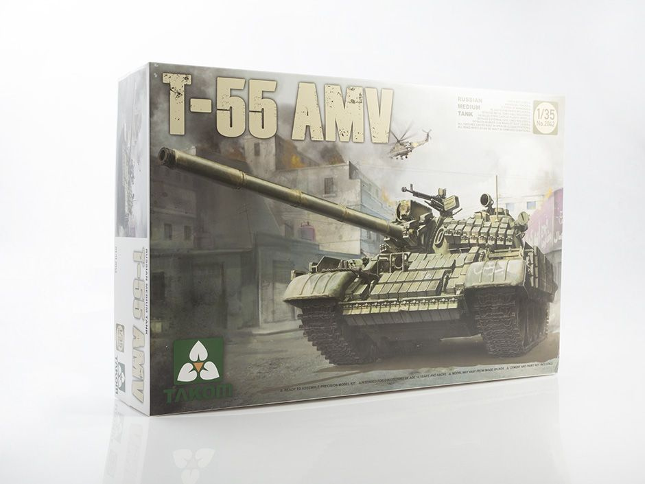 Сборная модель танка Russian Medium Tank T-55 AMV, масштаб 1/35 #1