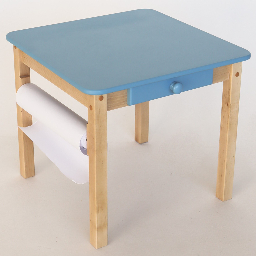 Детский стол FOREST Blue деревянный столик из березы SIMBA натуральное дерево  #1