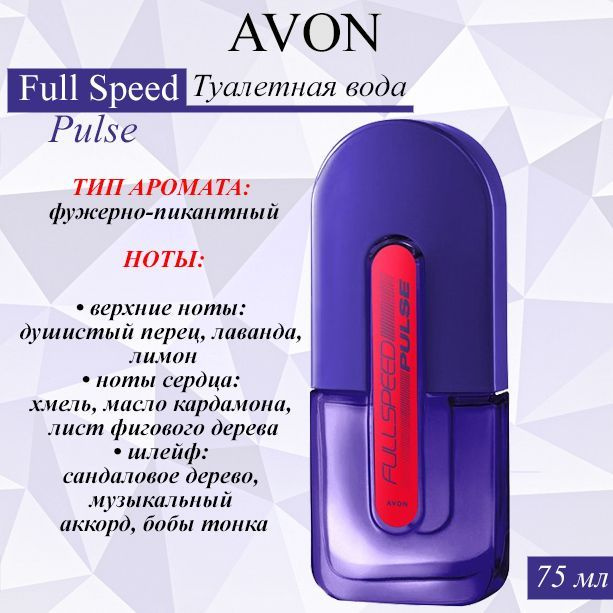 AVON Туалетная вода Full Speed 75 мл #1