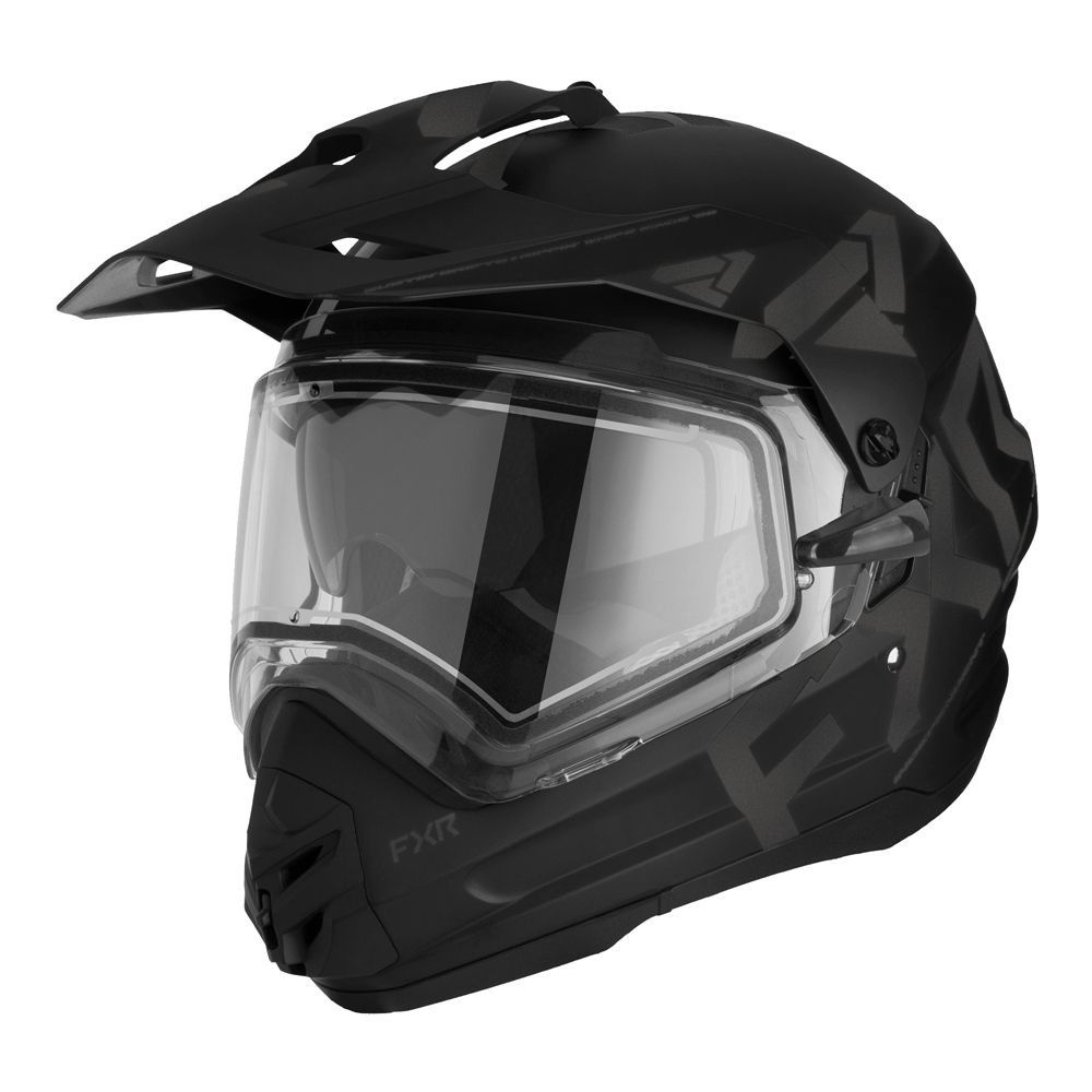 Шлем для снегохода FXR TORQUE X TEAM W/ E SHIELD & SUN SHADE с подогревом, Black Ops, L  #1
