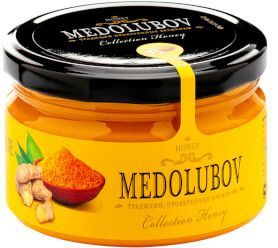 Мёд-суфле Куркума с имбирем "Медолюбов" 250 мл #1
