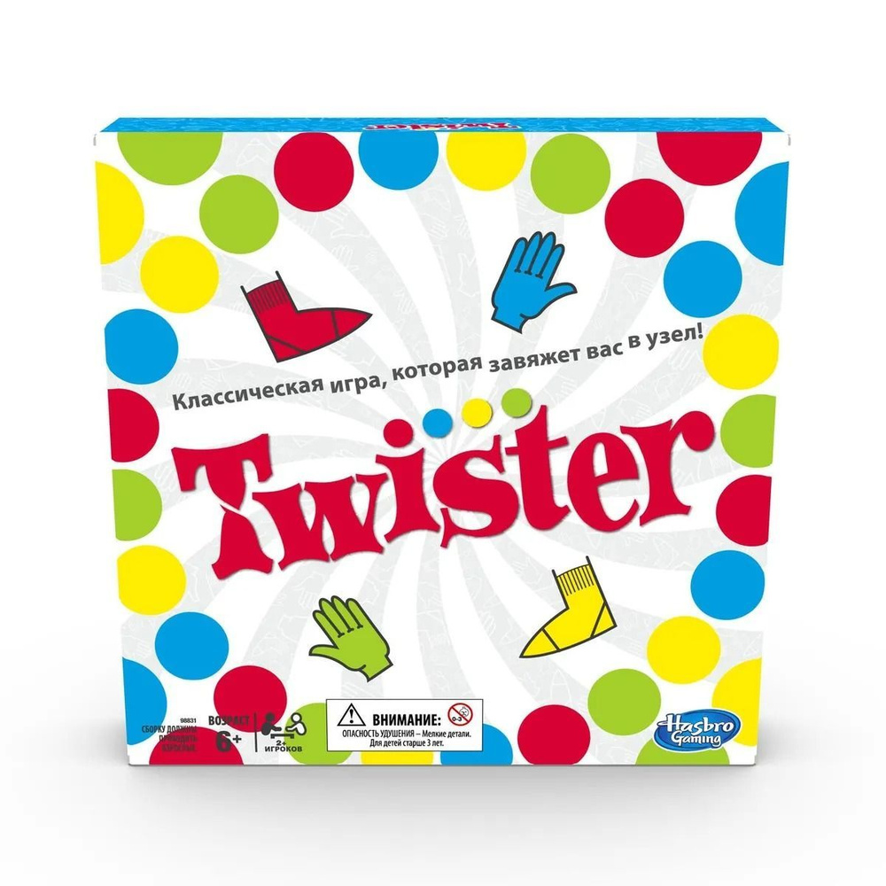 Игра Hasbro Games Twister новый дизайн упаковки 98831 #1