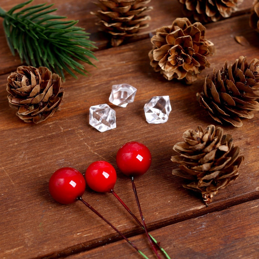 Набор новогоднего декора на елку, Лесная Мастерская "Шишки и ягодки"  #1